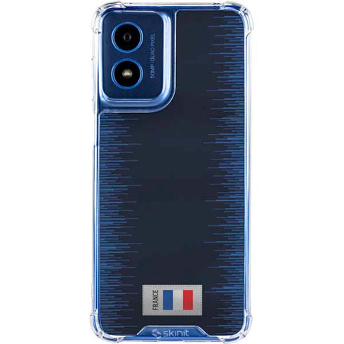 France Soccer Flag Moto G Play 4G (2024) Clear Case