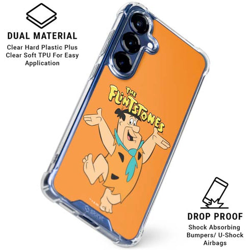 The Flinstones Fred Flintstone Galaxy S25 Clear Case
