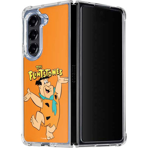 The Flinstones Fred Flintstone Galaxy Z Fold5 5G Clear Case