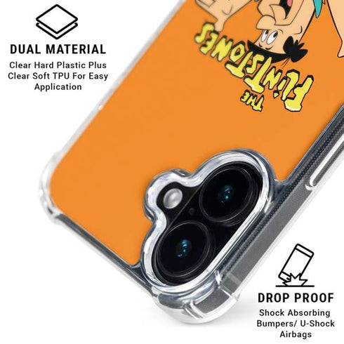 The Flinstones Fred Flintstone iPhone 16 Plus Clear Case