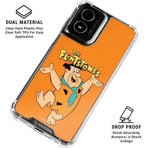 The Flinstones Fred Flintstone Moto G Power 5G (2024) Clear Case