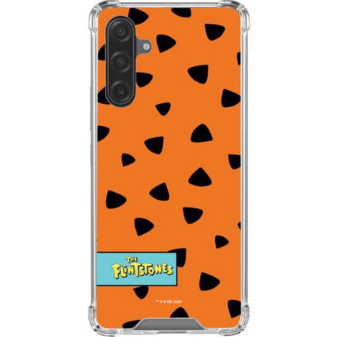 The Flinstones Fred Flintstone Outfit Pattern Galaxy A17 Clear Case