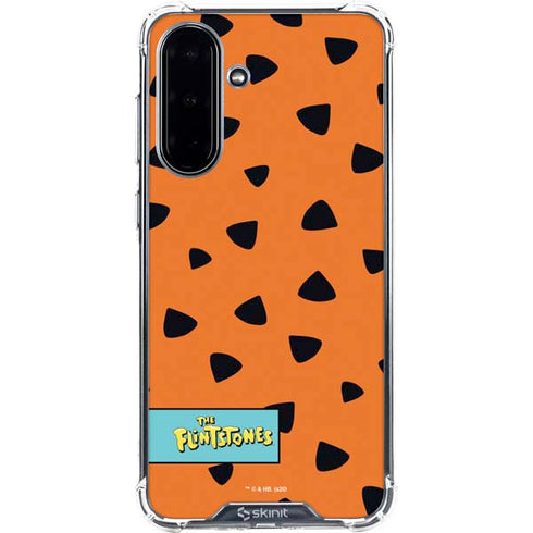 The Flinstones Fred Flintstone Outfit Pattern Galaxy A36 5G Clear Case