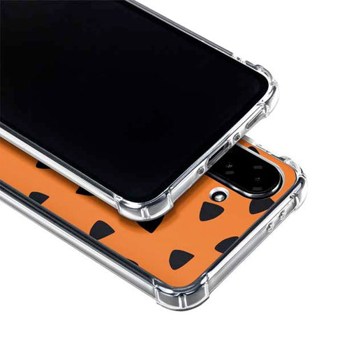 The Flinstones Fred Flintstone Outfit Pattern Galaxy A36 5G Clear Case