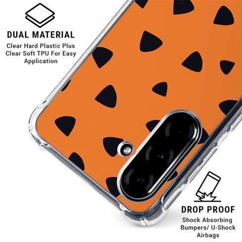 The Flinstones Fred Flintstone Outfit Pattern Galaxy A36 5G Clear Case