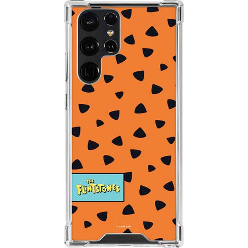 The Flinstones Fred Flintstone Outfit Pattern Galaxy S23 Ultra Clear Case