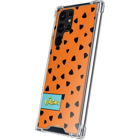 The Flinstones Fred Flintstone Outfit Pattern Galaxy S23 Ultra Clear Case
