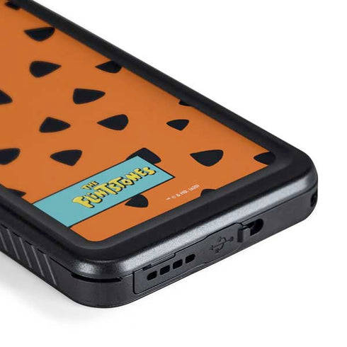 The Flinstones Fred Flintstone Outfit Pattern Galaxy S24 Plus Waterproof Case