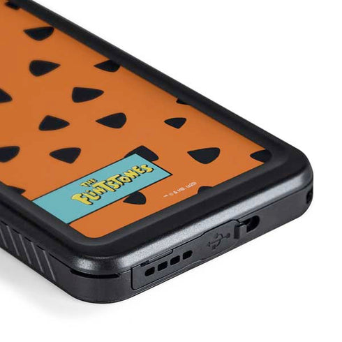 The Flinstones Fred Flintstone Outfit Pattern Galaxy S24 Waterproof Case