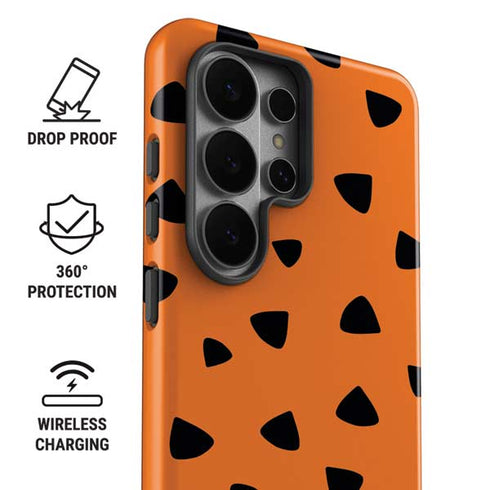The Flinstones Fred Flintstone Outfit Pattern Galaxy S26 Ultra Impact Case