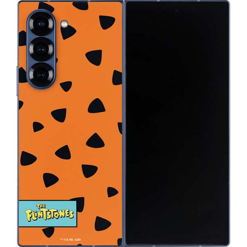 The Flinstones Fred Flintstone Outfit Pattern Galaxy Z Fold6 Skin