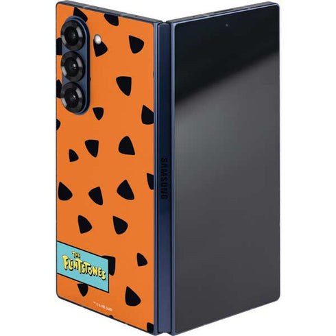 The Flinstones Fred Flintstone Outfit Pattern Galaxy Z Fold6 Skin