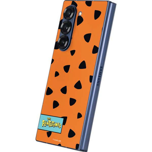 The Flinstones Fred Flintstone Outfit Pattern Galaxy Z Fold6 Skin