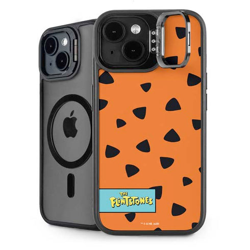 The Flinstones Fred Flintstone Outfit Pattern iPhone 14 Plus Kickstand Case