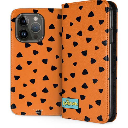 The Flinstones Fred Flintstone Outfit Pattern iPhone 15 Pro Folio Case