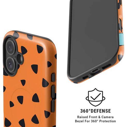 The Flinstones Fred Flintstone Outfit Pattern iPhone 16 Magsafe Impact Case