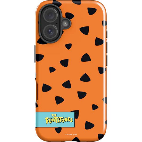 The Flinstones Fred Flintstone Outfit Pattern iPhone 16 Plus Impact Case