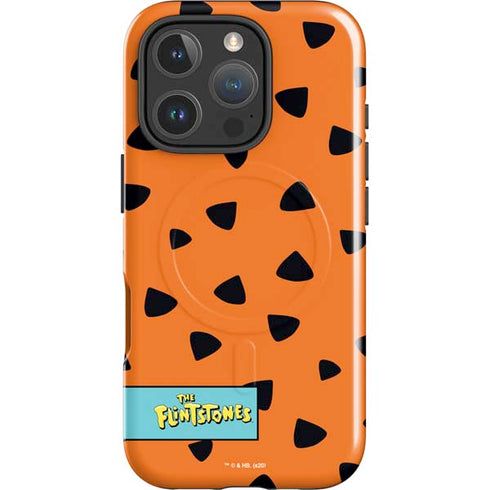 The Flinstones Fred Flintstone Outfit Pattern iPhone 16 Pro Magsafe Impact Case
