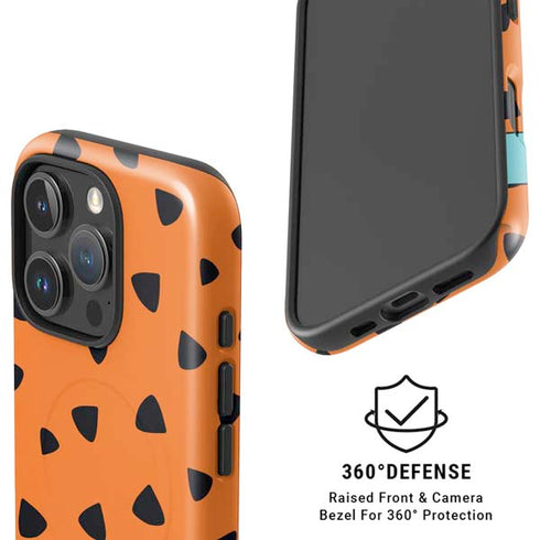 The Flinstones Fred Flintstone Outfit Pattern iPhone 16 Pro Magsafe Impact Case