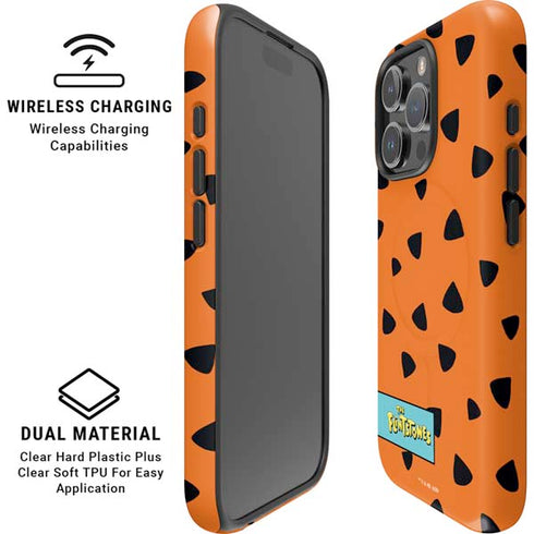 The Flinstones Fred Flintstone Outfit Pattern iPhone 16 Pro Magsafe Impact Case