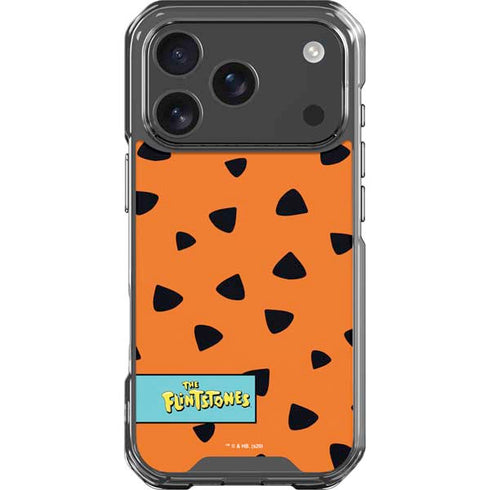The Flinstones Fred Flintstone Outfit Pattern iPhone 18 Pro Clear Case