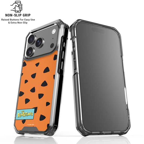 The Flinstones Fred Flintstone Outfit Pattern iPhone 18 Pro Clear Case