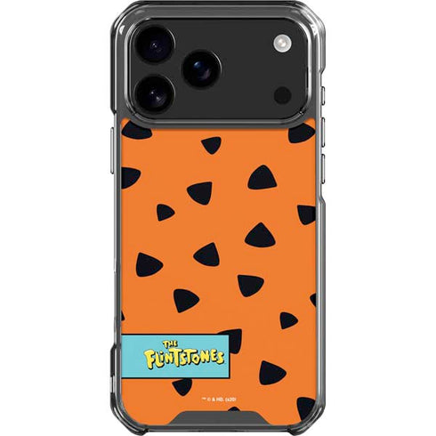 The Flinstones Fred Flintstone Outfit Pattern iPhone 18 Pro Max Clear Case
