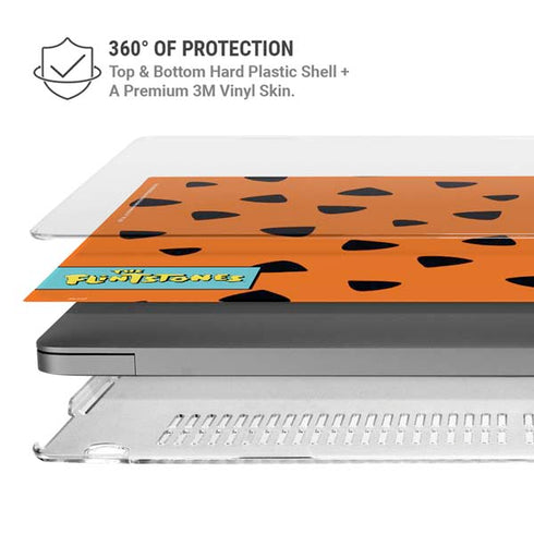 The Flinstones Fred Flintstone Outfit Pattern MacBook Pro 14in (2021-24) Case plus Skin