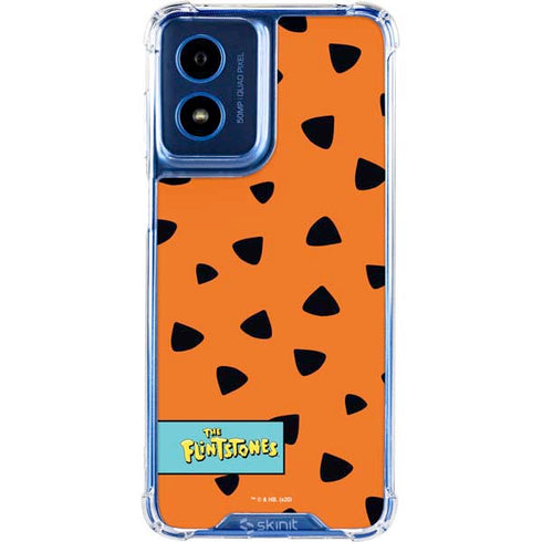 The Flinstones Fred Flintstone Outfit Pattern Moto G 5G (2024) Clear Case