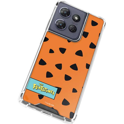 The Flinstones Fred Flintstone Outfit Pattern Moto G Play 5G (2025) Clear Case