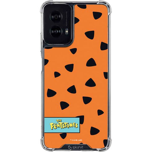 The Flinstones Fred Flintstone Outfit Pattern Moto G Power 5G (2024) Clear Case