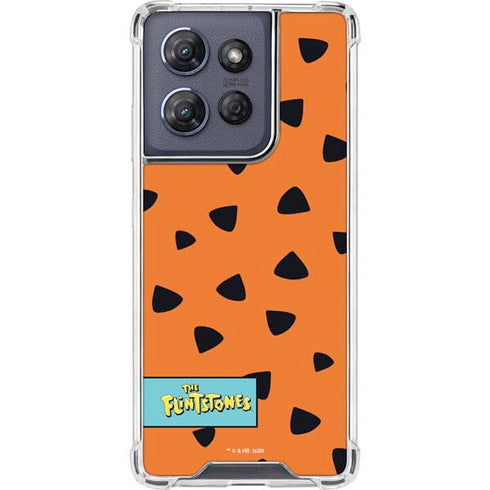 The Flinstones Fred Flintstone Outfit Pattern Moto G Power 5G (2025) Clear Case