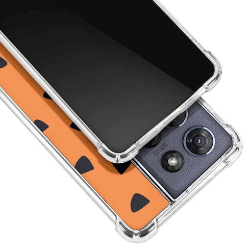 The Flinstones Fred Flintstone Outfit Pattern Moto G Power 5G (2025) Clear Case