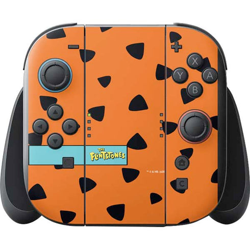 The Flinstones Fred Flintstone Outfit Pattern Nintendo Switch 2 (2025) with Joy-Con Skin