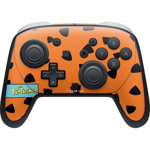 The Flinstones Fred Flintstone Outfit Pattern Nintendo Switch 2 (2025) Pro Controller Skin