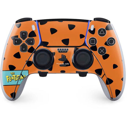 The Flinstones Fred Flintstone Outfit Pattern PS5 DualSense Edge Pro Controller Skin