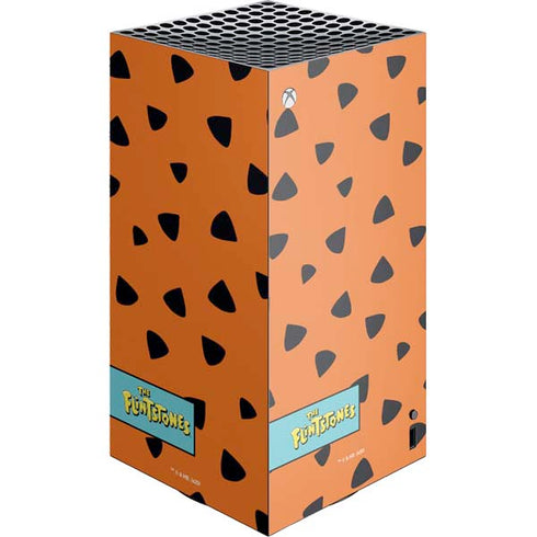 The Flinstones Fred Flintstone Outfit Pattern XBox Series X Digital Edition Console Skin