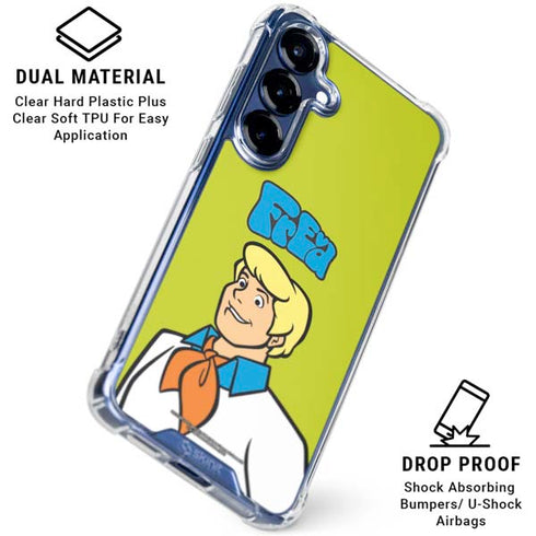 Scooby Doo Fred Galaxy S25 Plus Clear Case