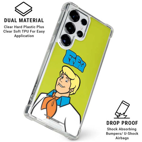 Scooby Doo Fred Galaxy S25 Ultra Clear Case