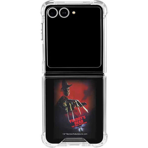 Nightmare on Elm Street Freddy Krueger Galaxy Z Flip7 Clear Case