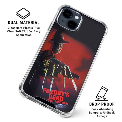 Nightmare on Elm Street Freddy Krueger iPhone 15 Clear Case