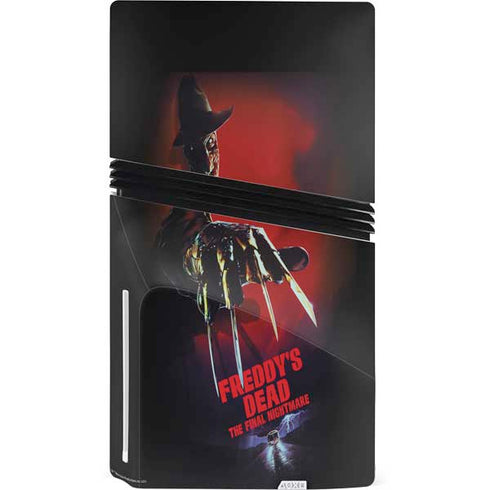 Nightmare on Elm Street Freddy Krueger PS5 Pro Disk Console Skin