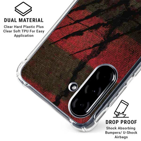 Nightmare on Elm Street Freddy Krueger Scratch Galaxy A36 5G Clear Case