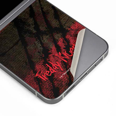 Nightmare on Elm Street Freddy Krueger Scratch Galaxy Z Flip6 Skin
