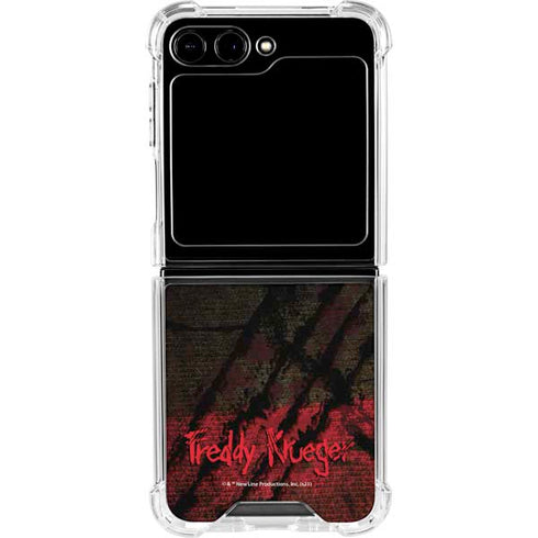 Nightmare on Elm Street Freddy Krueger Scratch Galaxy Z Flip6 Clear Case
