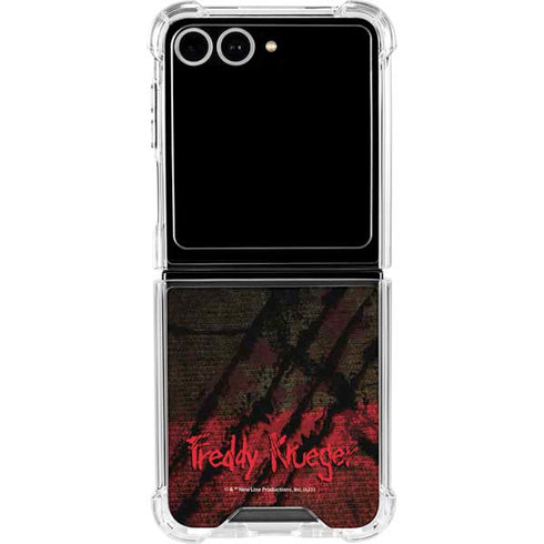 Nightmare on Elm Street Freddy Krueger Scratch Galaxy Z Flip7 Clear Case