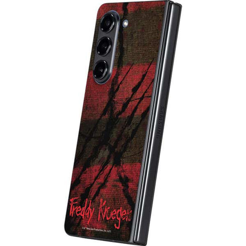 Nightmare on Elm Street Freddy Krueger Scratch Galaxy Z Fold5 5G Skin