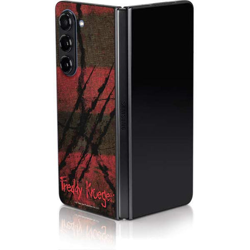 Nightmare on Elm Street Freddy Krueger Scratch Galaxy Z Fold5 5G Skin