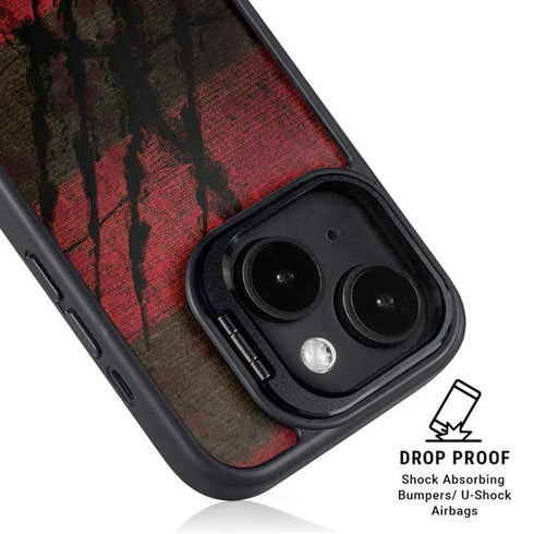 Nightmare on Elm Street Freddy Krueger Scratch iPhone 15 Plus Kickstand Case