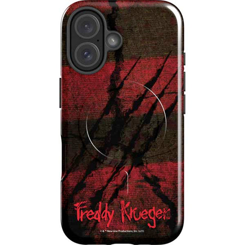 Nightmare on Elm Street Freddy Krueger Scratch iPhone 16 Magsafe Impact Case